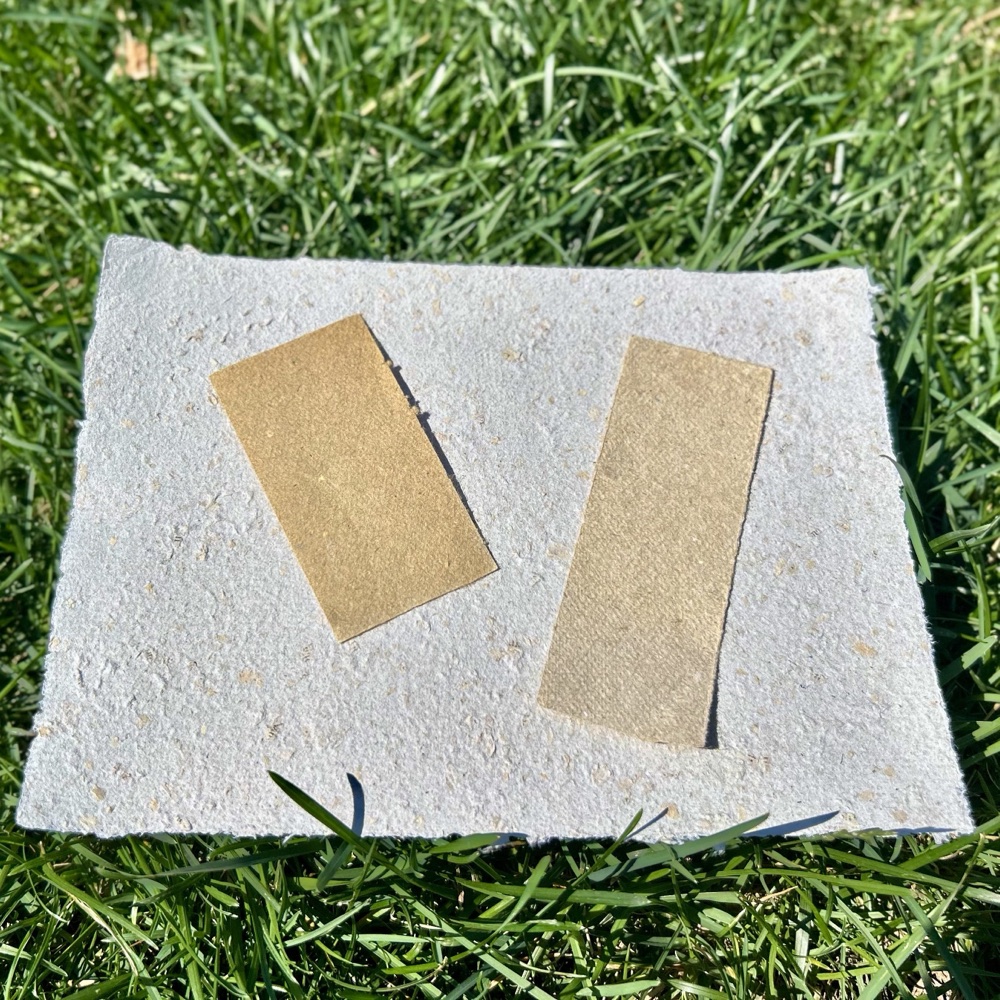 Examples of paper variation in handmade sheets