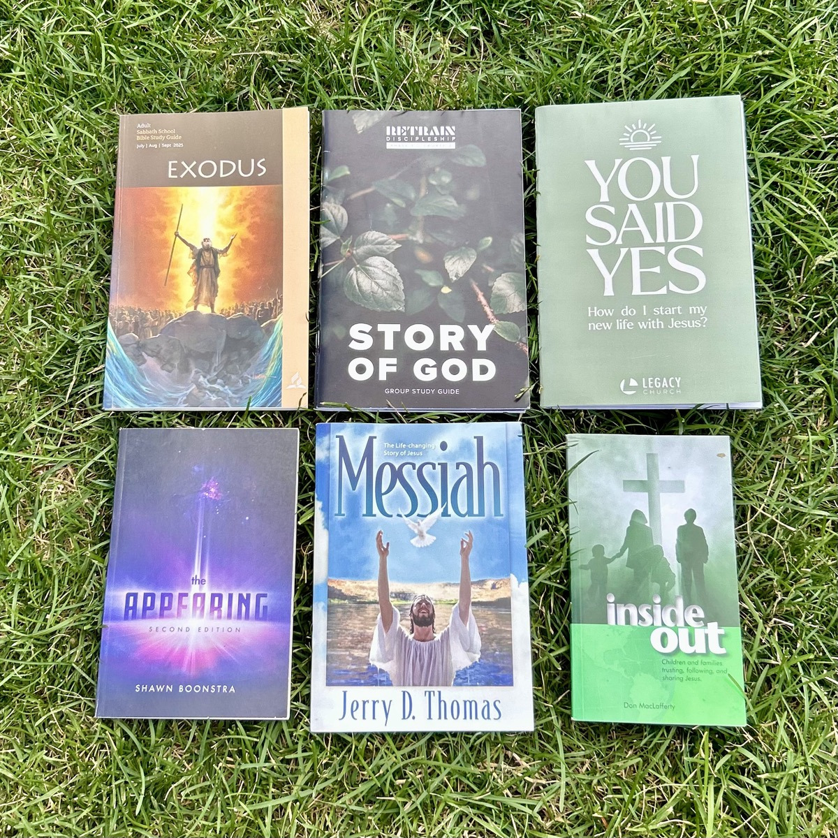 Religious texts and tracts from the little free library